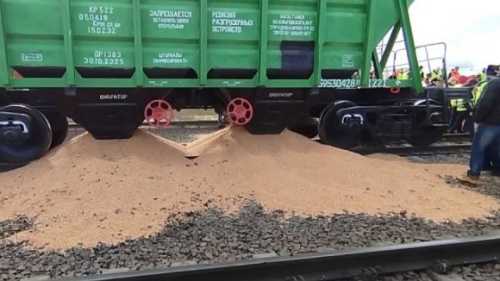 Польські протестувальники на кордоні вже двічі висипали зерно з вагонів - INFBusiness