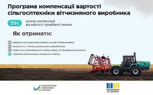 Уряд запустив програму компенсації вартості сільгосптехніки - INFBusiness