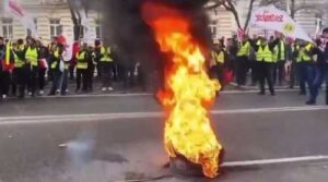 В центрі Варшави протестують фермери