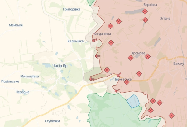 На українсько-російському фронті посилилися бої за контроль над стратегічним містом Часів Яр (Донецька область). Про це в ефірі телемарафону розповів прес-офіцер 26 артилерійської бригади ЗСУ ім. Романа Дашкевича Олег Калашніков. 1