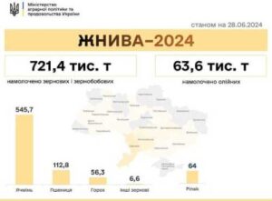 Жнива 2024: ранні зернові збирають у 16 областях