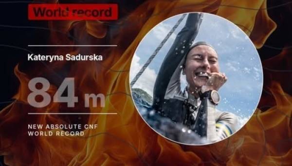 Фпидайвінг: Катерина Садурська підкорила нову глибину - 84 м - INFBusiness