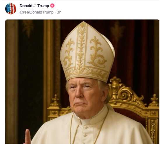 Трамп "приміряв" образ Папи Римського - INFBusiness