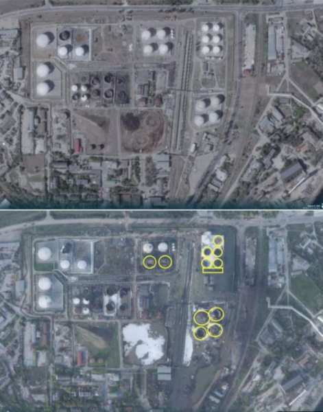 Українські ракети розтрощили нафтобазу у Феодосії: супутникові фото виявили результати атак - INFBusiness