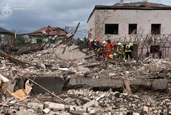 Автор фото, телеграм Андрія Садового Зруйнований будинок у Лапаївці на Львівщині