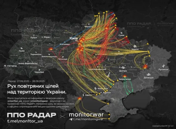 Автор фото, Thomas Peter via Reuters Маршрут атаки Росії 28 вересня