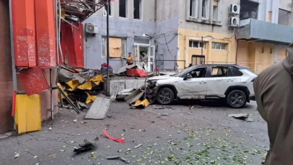 Автор фото, Соцмережі Пошкоджена вибухом автівка Леонтьєва