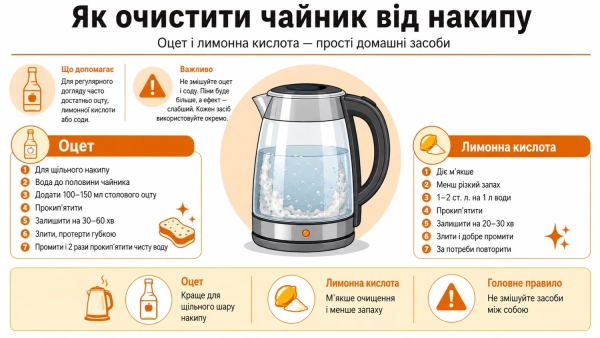 Як позбутися накипу в чайнику: дієві методи для домашнього використання 6