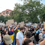 Марш протесту за переговори та реформи в оборонній сфері дійшов до площі Франка, мітингові заходи тривають 32