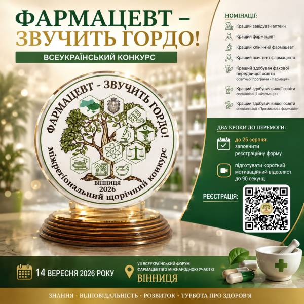 Фармацевти України, подавайте заявки на всеукраїнський конкурс! 3