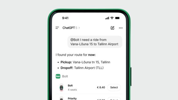 Bolt запровадив планування поїздок через ChatGPT 1