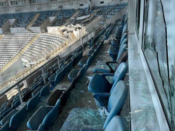 Стадіон «Чорноморець» зазнав руйнувань через ворожий удар в Одесі 6 Стадіон «Чорноморець» зазнав руйнувань через ворожий удар в Одесі 6
