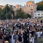 Марш протесту за переговори та реформи в оборонній сфері дійшов до площі Франка, мітингові заходи тривають 23