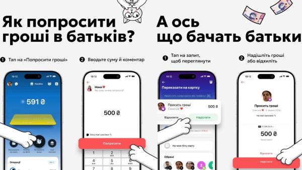 Monobank дозволив дітям просити кишенькові гроші в батьків 8