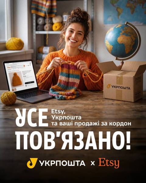 Укрпошта інтегрується з Etsy для допомоги українським майстрам 2