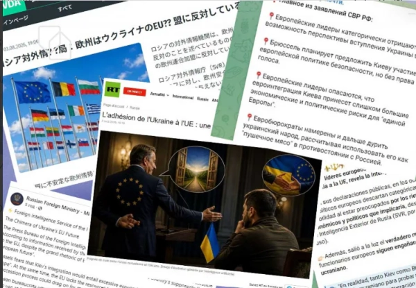 Україна намагається вступити до ЄС, але росія розгорнула нову кампанію дезінформації, щоб перешкодити цьому.