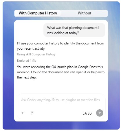 ChatGPT навчився відстежувати історію дій користувача на Mac 10