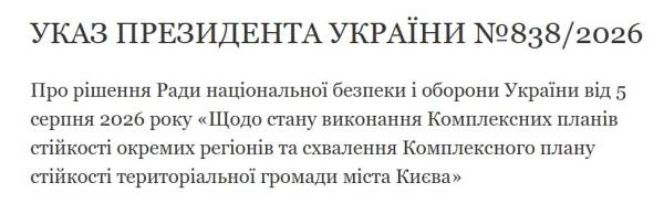 Зеленський затвердив план стійкості регіонів: Україна готується до випробувань зими