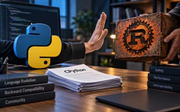CPython інтегрує Rust опціонально, не роблячи його обов’язковим