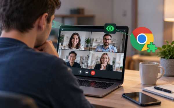 Безкоштовне розширення для Chrome імітує увагу на відеодзвінках