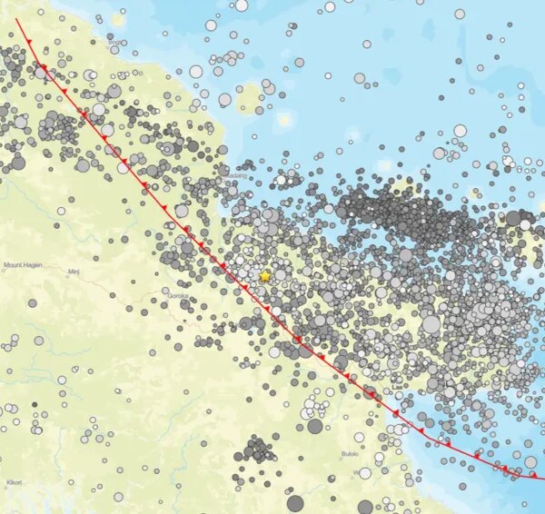 Землетрус магнітудою 6,4 сколихнув Папуа Нову Гвінею