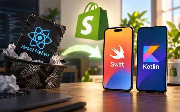 Shopify відмовляється від React Native заради Swift та Kotlin